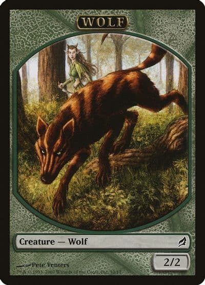 Wolf Token Lorwyn Magic card