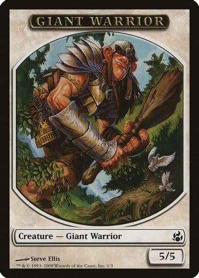 Giant Warrior Token Morningtide Magic card