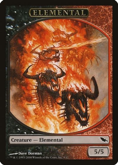 Elemental Token 9 Shadowmoor Magic card