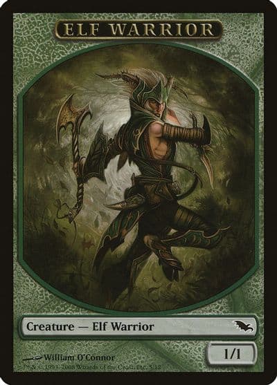 Elf Warrior Token 5 Shadowmoor Magic card