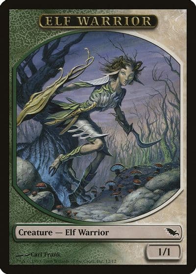 Elf Warrior Token 12 Shadowmoor Magic card