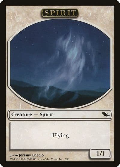 Spirit Token Shadowmoor Magic card