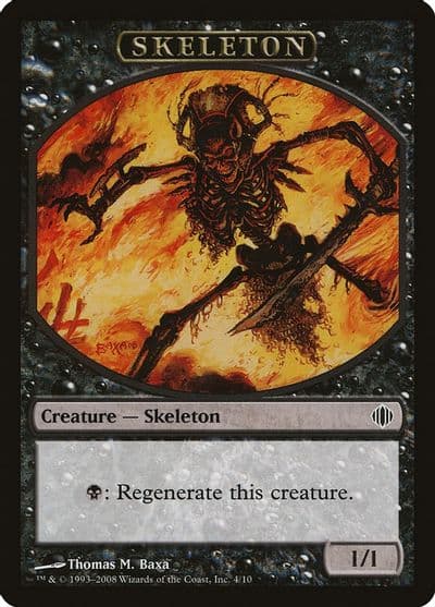 Skeleton Token Shards of Alara Magic card