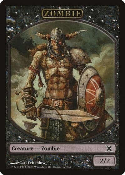 Zombie Token 10th Edition Magic card