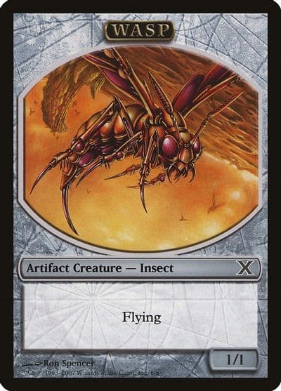 Wasp Token 10th Edition Magic card