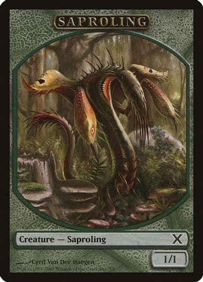 Saproling Token 10th Edition Magic card