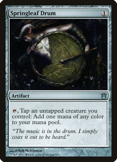Springleaf Drum Born of the Gods Magic card