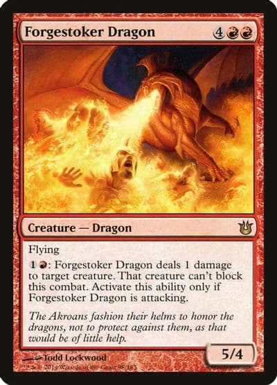 Forgestoker Dragon Born of the Gods Magic card