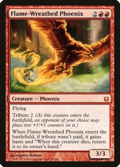 Flame Wreathed Phoenix Born of the Gods Magic card