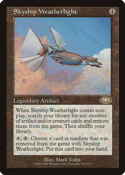 Skyship Weatherlight Planeshift Magic card