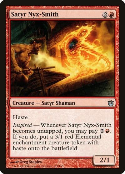 Satyr Nyx Smith Born of the Gods Magic card