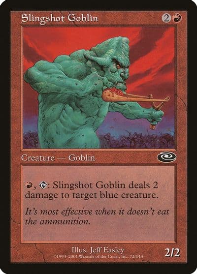 Slingshot Goblin Planeshift Magic card