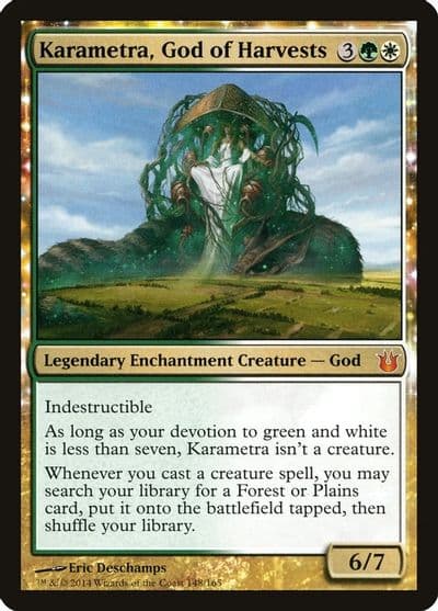 Karametra God of Harvests Born of the Gods Magic card