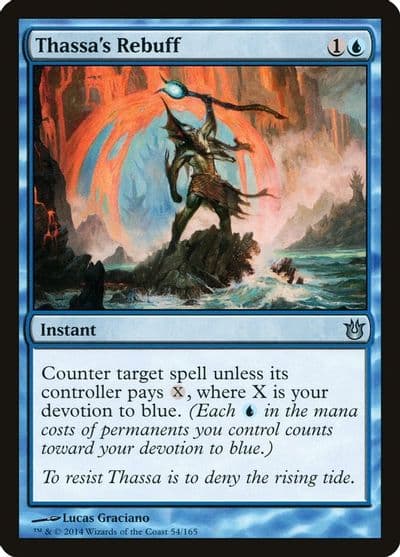 Thassas Rebuff Born of the Gods Magic card