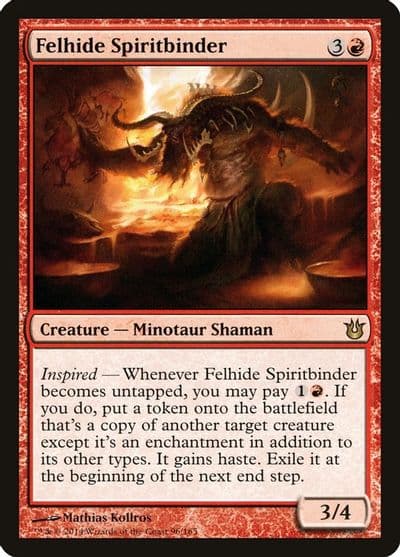 Felhide Spiritbinder Born of the Gods Magic card
