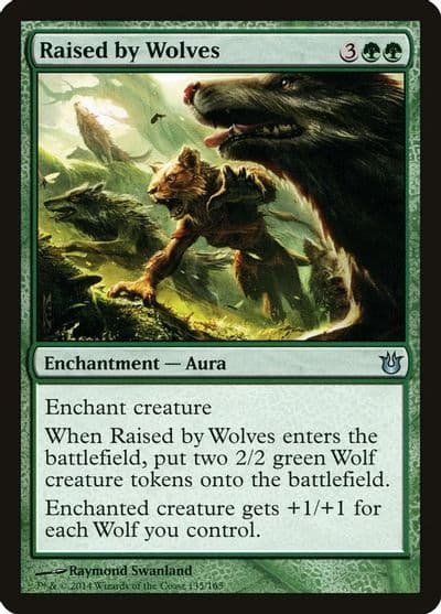Raised by Wolves Born of the Gods Magic card