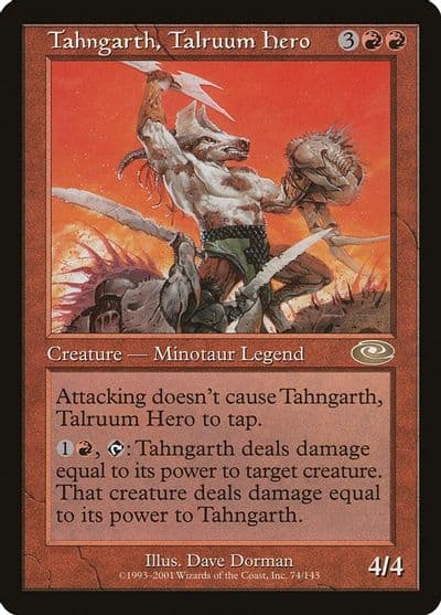 Tahngarth Talruum Hero Planeshift Magic card