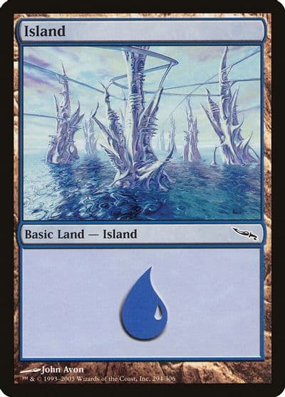 Island 294 Mirrodin Magic card