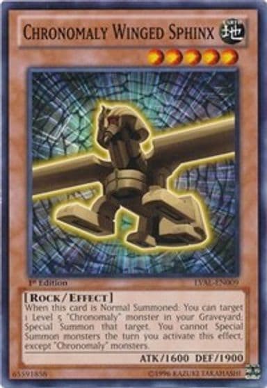 Chronomaly Winged Sphinx Legacy of the Valiant Yu-Gi-Oh! card