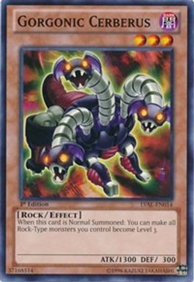 Gorgonic Cerberus Legacy of the Valiant Yu-Gi-Oh! card