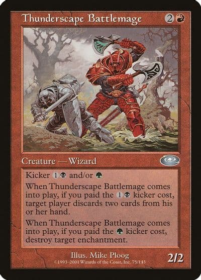 Thunderscape Battlemage Planeshift Magic card
