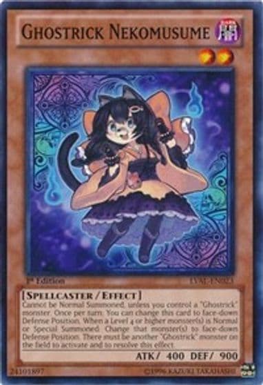 Ghostrick Nekomusume Legacy of the Valiant Yu-Gi-Oh! card