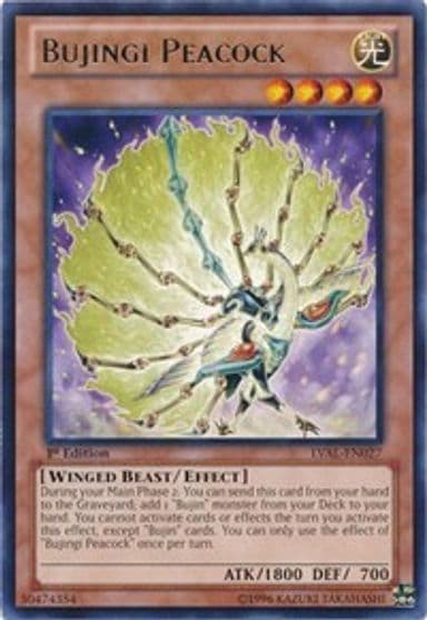 Bujingi Peacock Legacy of the Valiant Yu-Gi-Oh! card