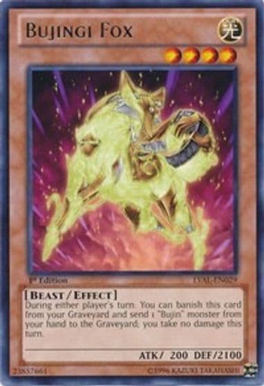 Bujingi Fox Legacy of the Valiant Yu-Gi-Oh! card