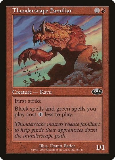 Thunderscape Familiar Planeshift Magic card