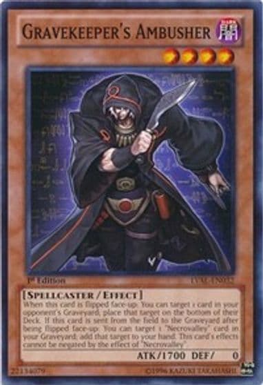 Gravekeepers Ambusher Legacy of the Valiant Yu-Gi-Oh! card