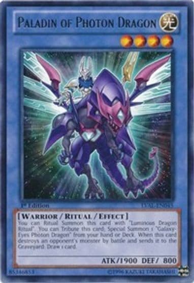 Paladin of Photon Dragon Legacy of the Valiant Yu-Gi-Oh! card