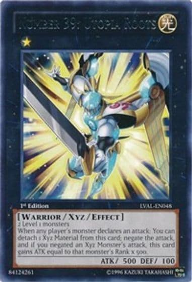 Number 39 Utopia Roots Legacy of the Valiant Yu-Gi-Oh! card