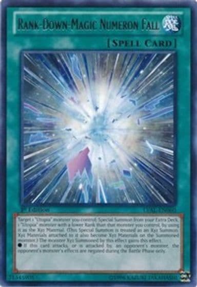 Rank Down Magic Numeron Fall Legacy of the Valiant Yu-Gi-Oh! card