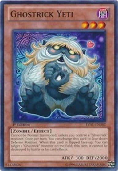 Ghostrick Yeti Legacy of the Valiant Yu-Gi-Oh! card