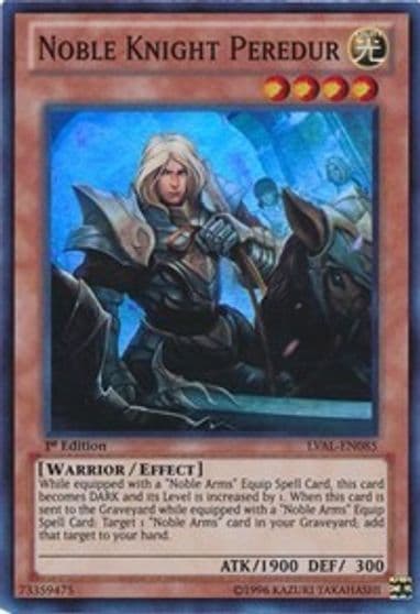 Noble Knight Peredur Legacy of the Valiant Yu-Gi-Oh! card