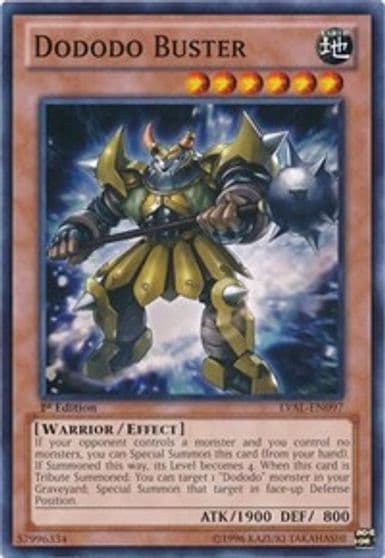 Dododo Buster Legacy of the Valiant Yu-Gi-Oh! card