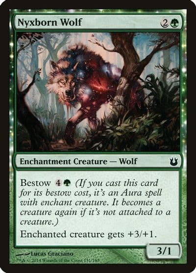 Nyxborn Wolf Born of the Gods Magic card