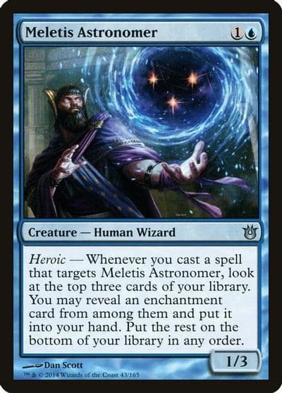 Meletis Astronomer Born of the Gods Magic card