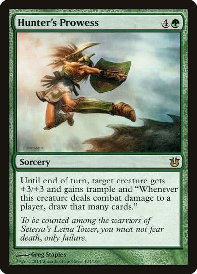 Hunters Prowess Born of the Gods Magic card