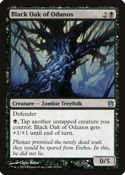 Black Oak of Odunos Born of the Gods Magic card