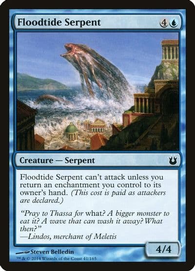 Floodtide Serpent Born of the Gods Magic card