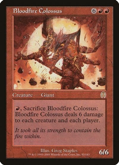 Bloodfire Colossus Apocalypse Magic card