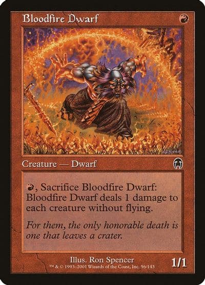 Bloodfire Dwarf Apocalypse Magic card