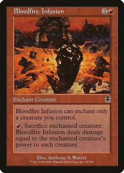 Bloodfire Infusion Apocalypse Magic card