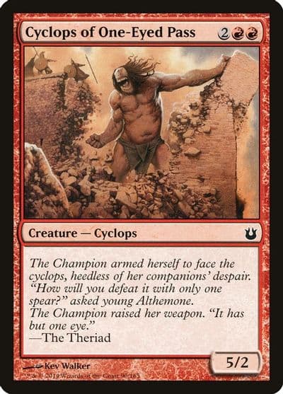 Cyclops of One Eyed Pass Born of the Gods Magic card