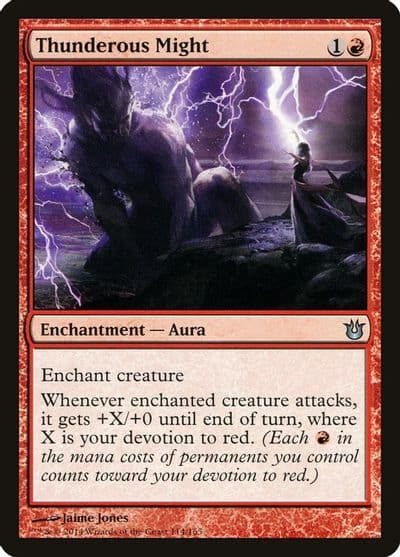 Thunderous Might Born of the Gods Magic card