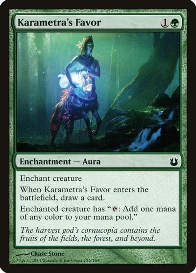 Karametras Favor Born of the Gods Magic card