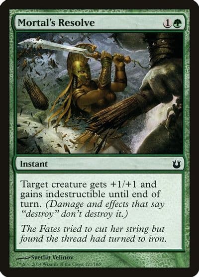 Mortals Resolve Born of the Gods Magic card