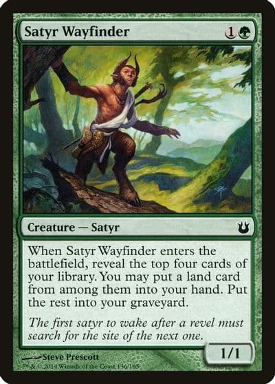 Satyr Wayfinder Born of the Gods Magic card