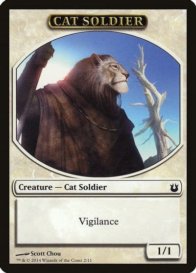 Cat Soldier Token Born of the Gods Magic card